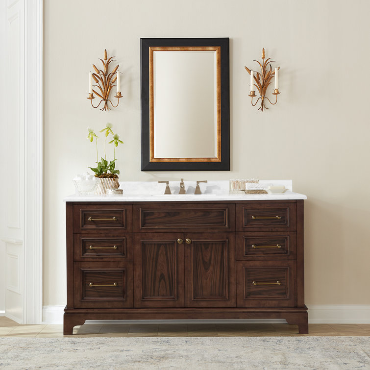 Martha Stewart Skylands 60'' Freestanding Single Bathroom Vanity with
